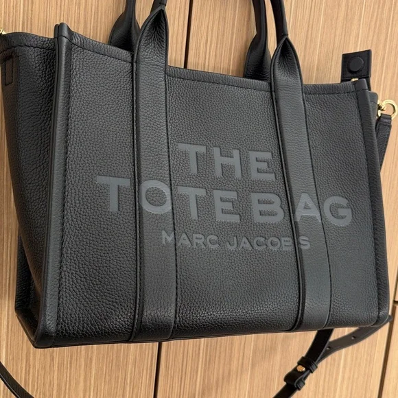 Marc Jacobs Black Leather The Tote Bag - Picture 4 of 12